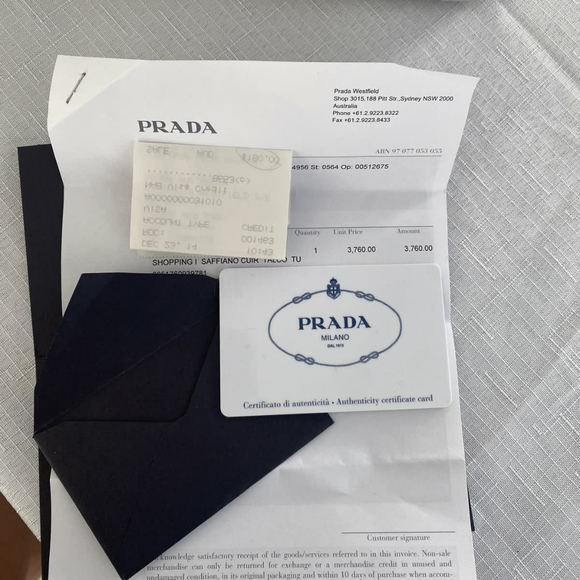 Prada Bag - Saffiano Cuir Talco - Picture 7 of 7